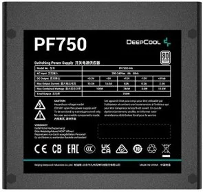 Фото: Блок живлення Deepcool 750W PF750 (R-PF750D-HA0B-EU) № 6 | KTC