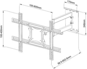 Кронштейн X-Digital PLB136L Black (NPLB136L-SW)