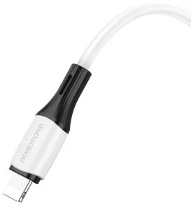 Фото: Кабель BOROFONE BX79 3A 20W Type-C / Lightning 1m White (BX79PDLW) № 2 | KTC