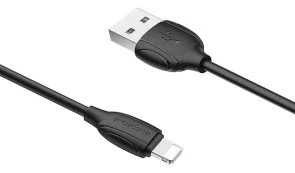 Фото: Кабель BOROFONE BX19 Benefit 1.3A AM / Lightning 1m Black (BX19LB) № 2 | KTC