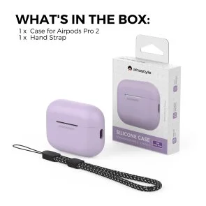 Фото: Чохол for AirPods Pro 2 - Silicon Case DELIDIGI Lavender № 4 | KTC