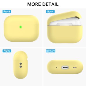 Чохол for AirPods Pro 2 - Silicon Case Two Parts Yellow