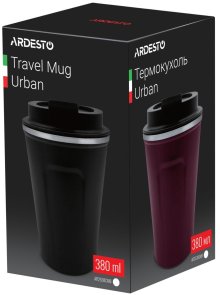 Термочашка Ardesto Urban 380ml Black (AR2638CMB)