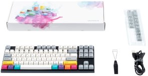 Клавіатура Varmilo VEA87 CMYK Cherry Mx Red Multicolor UKR/ENG/RU (A23A024A3A1A06A007)