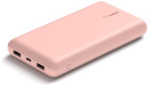 Батарея універсальна Belkin Boost Charger 20000mAh 15W Rose Gold (BPB012BTRG)