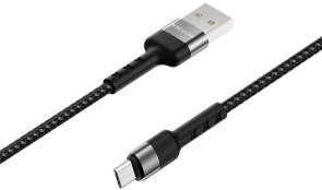 Кабель BOROFONE BX34 AM / Micro USB 1m 2.4A Black (BX34MB)