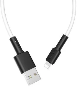 Фото: Кабель BOROFONE BX31 Soft Silicone 5A AM / Lightning 1m White (BX31LW) № 3 | KTC
