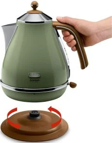 Фото: Електрочайник DeLonghi KBOV 2001.GR Icona Vintage № 3 | KTC
