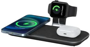Фото: Бездротова зарядна станція WIWU Power Air PA3IN1B 3in1 Wireless Charger Space Gray № 5 | KTC