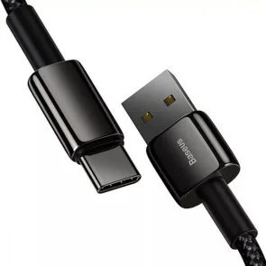 Фото: Кабель Baseus Tungsten Gold 2.4A AM / Lightning 2m Black (CALWJ-A01) № 2 | KTC