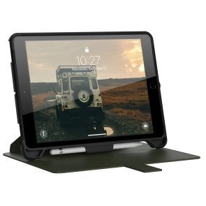 Чохол для планшета UAG for Apple iPad 10.2 2019 - Scout Folio Black/Olive (12191I114072)