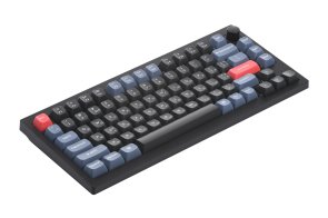 Клавіатура Keychron V1 84 Key QMK Gateron G PRO Blue Hot-Swap RGB UKR/ENG/RUS USB/WL Carbon Blac