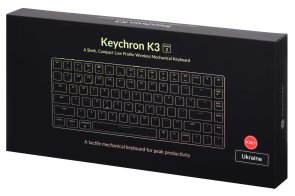 Клавіатура Keychron K3 84 Key Gateron Blue UKR/ENG/RUS USB/WL White