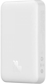 Батарея універсальна Baseus Magnetic Mini Wireless Fast Charge 10000mAh 20W White (PPCX030002)