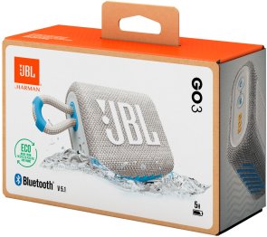 Портативна колонка JBL GO 3 Eco White (JBLGO3ECOWHT)