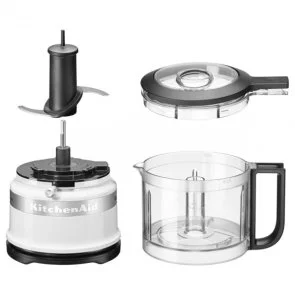 Фото: Кухонний комбайн KitchenAid Mini food chopper 830ml 5KFC3516 White (5KFC3516EWH) № 3 | KTC