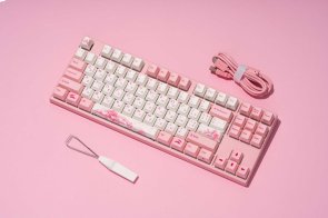 Клавіатура Varmilo VEA87 Sakura R2 Cherry Mx Red UKR/ENG/RU (A23A027A3A0A17A024)