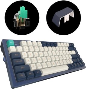 Клавіатура Dark Project KD83A Mech. Gateron cap teal ENG/UA/RU (KB-GCT-831-502124)