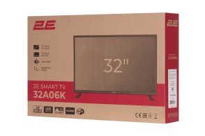 Телевізор LED 2E 32A06K (Android TV, Wi-Fi, 1366x768)