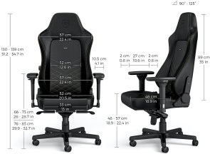 Крісло Noblechairs Hero PU AL Black/Gold (GAGC-116)