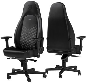 Крісло Noblechairs Icon Black/Platinum White (GAGC-086)