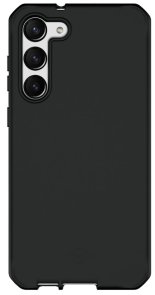 Чохол iTSkins for Samsung S23 - SPECTRUM R SILK Black (SGJO-HBURN-BLCK)