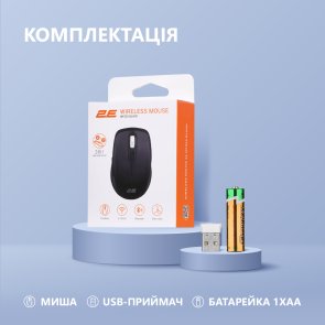 Миша 2E MF225 Silent Wireless Black (2E-MF225WBK)