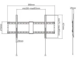 Фото: Кронштейн Gembird WM-90F-01 Black № 3 | KTC