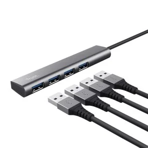 Фото: USB-хаб Trust 4 Port Halyx Grey (24948) № 2 | KTC