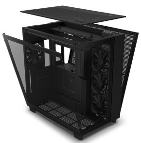 Корпус NZXT H9 Flow Matte Black with window (CM-H91FB-01)