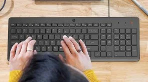 Фото: Комплект клавіатура+миша HP 150 USB Black (240J7AA) № 3 | KTC