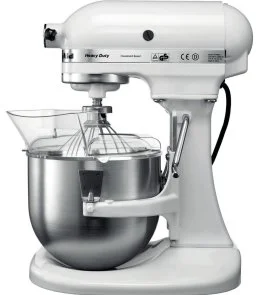 Фото: Планетарний міксер KitchenAid Mixer Bowl-Lift 4.8L - Heavy Duty 5KPM5E White (5KPM5EWH) № 4 | KTC