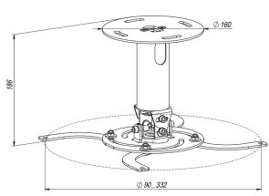 Кріплення для проектора KSL CMPR-2