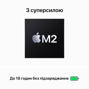 Фото: Вживаний Ноутбук Apple MacBook Air 15.3 2022 M2 8/256GB Midnight (MQKW3 A+) чудовий стан № 4 | KTC