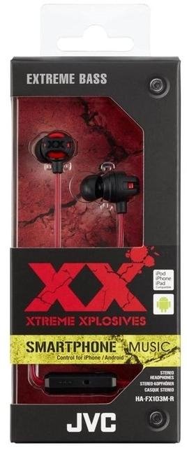 Гарнітура JVC HA-FX103M Red (HA-FX103M-R E)