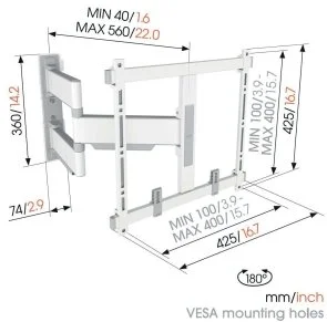 Фото: Кронштейн Vogels TVM 5445 White (5854451) № 2 | KTC