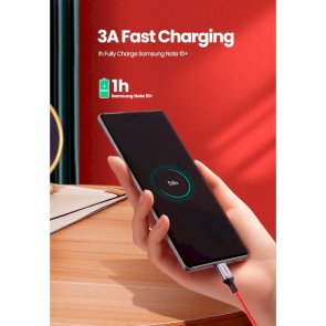 Кабель UGREEN US294 60W Type-C / Type-C 1m Red (60186)