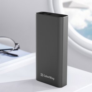 Батарея універсальна ColorWay CW-PB200LPH3GR-PDD 20000mAh 22.5W Gray