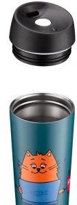 Фото: Термочашка Ardesto Coffee Time Red Cat 450ml Blue (AR2645CG) № 3 | KTC