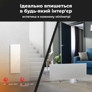 Конвектор AENO Premium Eco Smart GH3S LED White (AGH0003S)