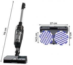 Ручний бездротовий пилосос Rowenta X-Combo Vacuum Mop (GZ3039WO)