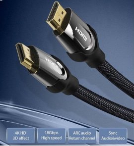 Кабель Vention v2.0 4K 60Hz HDMI / HDMI 1m Black (VAA-B05-B100)