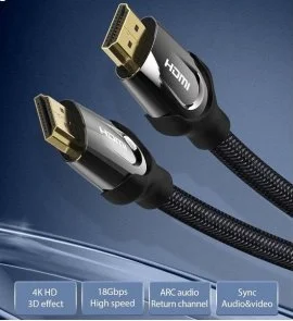 Фото: Кабель Vention v2.0 4K 60Hz HDMI / HDMI 1m Black (VAA-B05-B100) № 3 | KTC