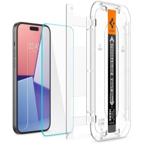 Захисне скло Spigen for Apple iPhone 15 - EZ FIT tR 2Pack (AGL06903)