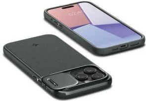 Фото: Чохол Spigen for Apple iPhone 15 Pro - Optik Armor MagFit Abyss Green (ACS06739) № 9 | KTC