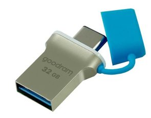 Флешка USB GOODRAM Dual Drive 32GB Silver/Blue (ODD3-0320B0R11)