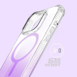 Фото: Чохол iTSkins for iPhone 15 Pro Max HYBRID R Ombre with MagSafe Light purple (AP5U-HYOMB-LIPP) № 6 | KTC