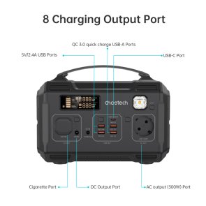 Зарядна станція Choetech BS002 V2 300W 300Wh