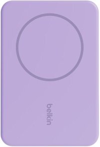 Батарея універсальна Belkin BoostCharge Magnetic Wireless 5000mAh 10W/7.5W Lavander Purple (BPD004qcPU)