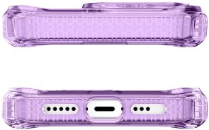 Чохол iTSkins for iPhone 15 Pro Supreme R Clear with MagSafe Light purple and light purple (AP5X-MGCLR-LPPR)